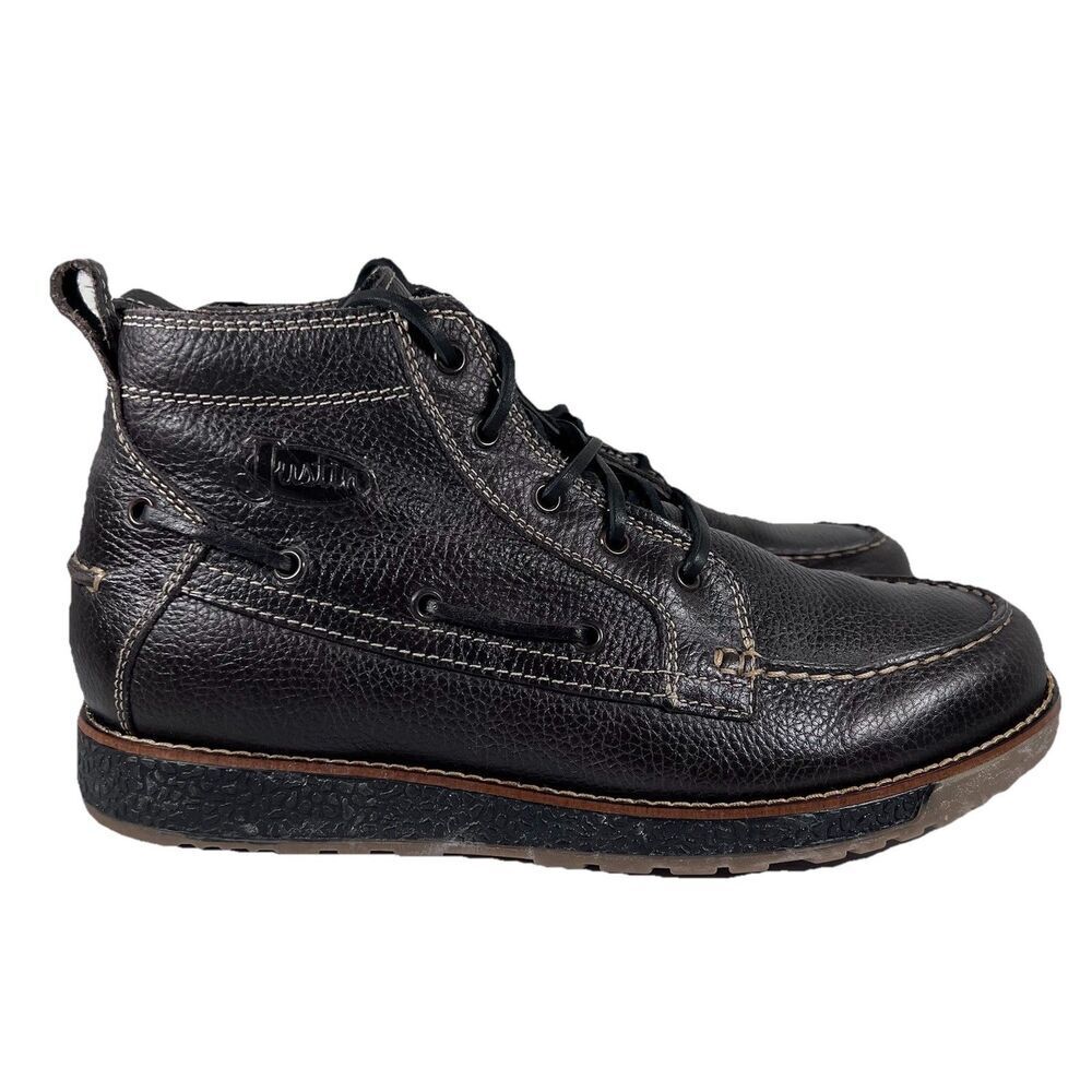 Justin 281 Solace Charcoal Gray Lace Up Akle Chukka Boots Men's Size 11 D - Picture 1 of 9